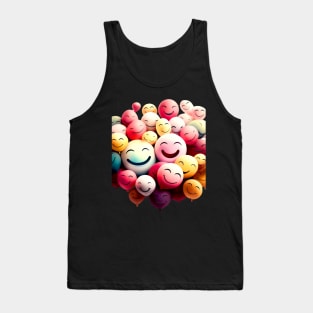 The Magic of Smiles: Be Happy on a Dark Background Tank Top